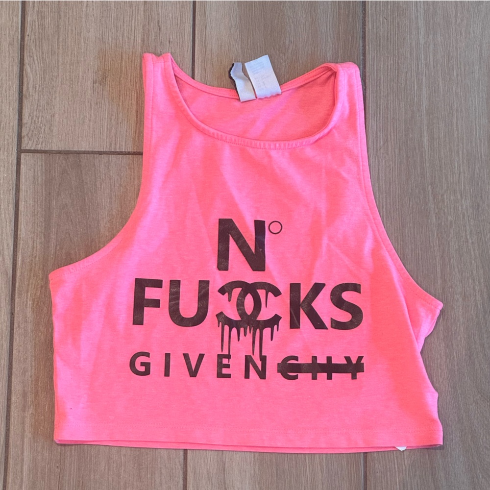 Divided Pink Tube Top